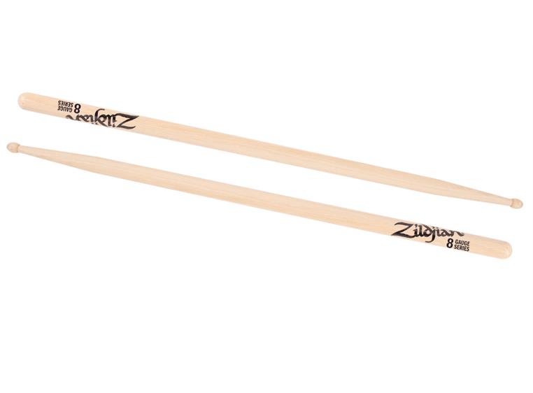 Zildjian ZG8 Gauge 8 Hickory Wood Tip Trommestikker
